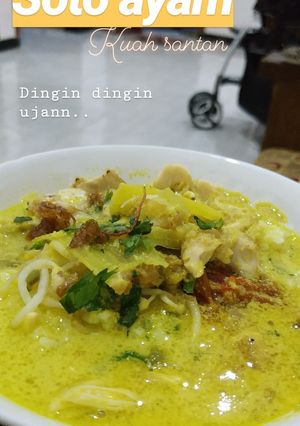 Foto resep Soto ayam kuah santan