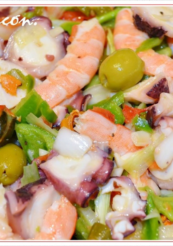 Una foto de Pulpo en salpicón. (Thermomix)
