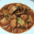 Garbanzos con sepias y patatas