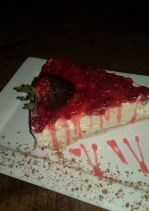 Una foto de Cheesecake de frutilla