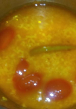 A picture of Rice daal.