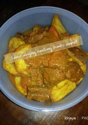 Foto resep Semur Daging Kentang Bumbu Simpel