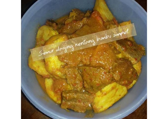 Semur Daging Kentang Bumbu Simpel