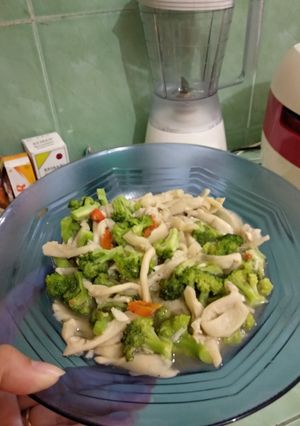 Foto resep Ca jamur brokoli