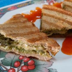 Chutney and Cheese Grilled Sandwich A picture of Chutney and Cheese Grilled Sandwich.