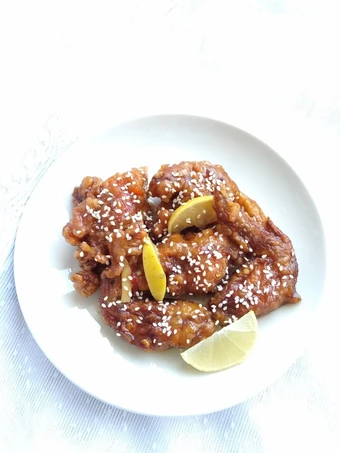 Langkah Mudah untuk Membuat Resep Honey lemon chicken wings frozen ala fe yang Enak Banget Anti Ribet, Mantap