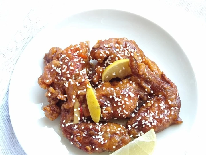 Langkah Mudah untuk Membuat Resep Honey lemon chicken wings frozen ala fe yang Enak Banget Anti Ribet, Mantap
