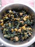 Marsh barbel leaves stir fry (Kulekharar Choch-chori)