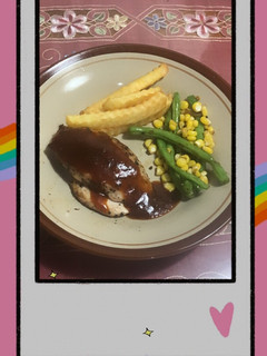 Foto resep Chicken steak w/ bbq sauce