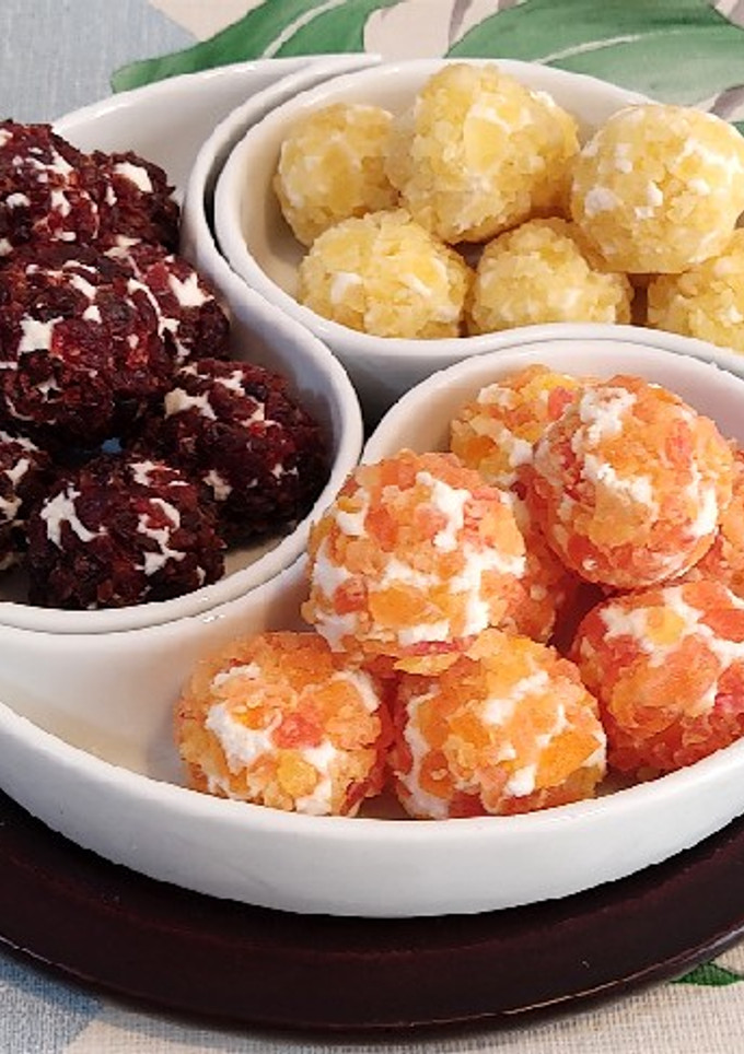 Una foto de Bombones de queso y tofu