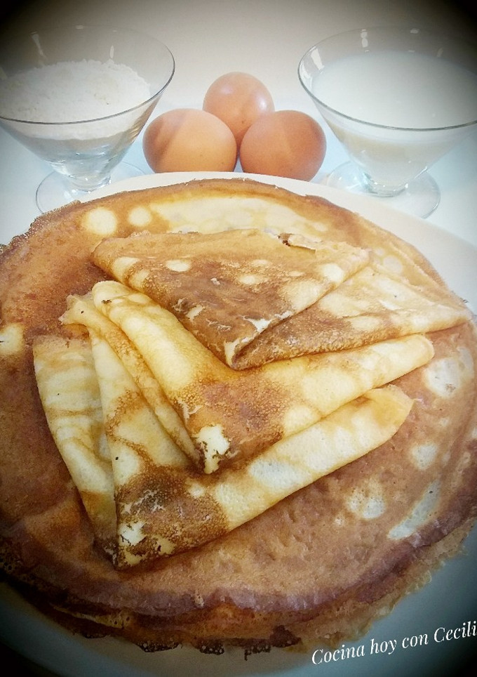 Una foto de Masa para crepes