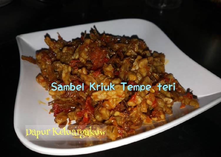 Resep Sambel kriuk teri tempe yang Lezat Sekali