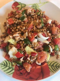 Una foto de Ensalada de lentejas