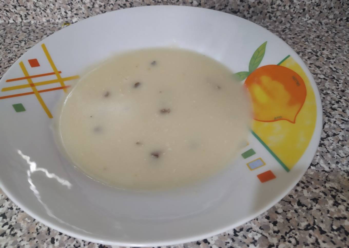 Crema de champiñones