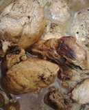 Pollo guisado (con azúcar)