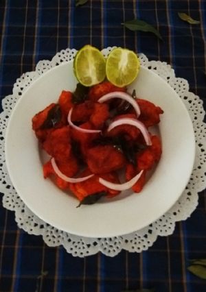 A picture of Chicken 65.