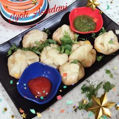 A picture of Paneer momos yummy.