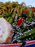 Mie Singkong Tumis Kangkung dengan Jambal Gurih