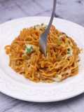 Spaghettis instantanées au poivron