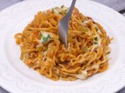 Une photo de spaghetti poivron