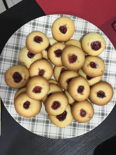 A picture of Jam drop cookies.