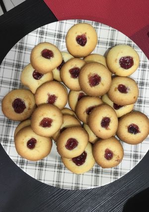 A picture of Jam drop cookies.
