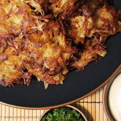 A picture of Russian Potato Pancakes - Draniki.