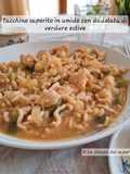 Tacchino saporito in umido con dadolata di verdure estive