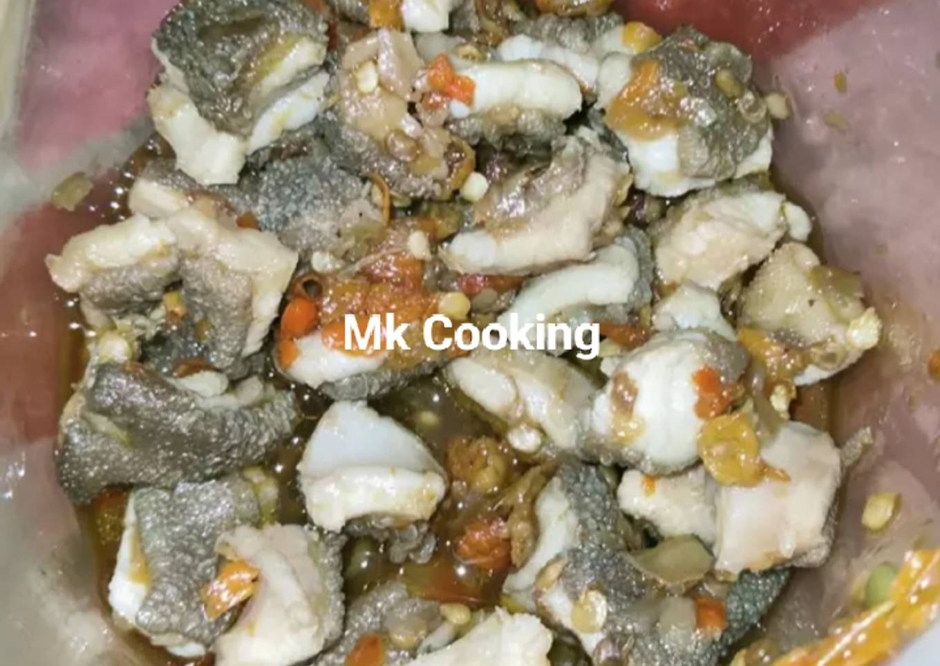 Babat goreng bumbu pedas