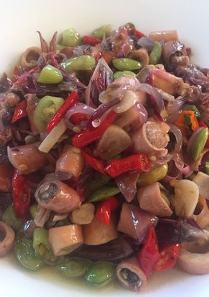 Foto resep Cumi asin rainbow#cumiasin#cumiasinrainbow#cumiasinpedas