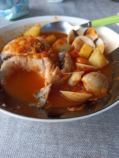 Una foto de Merluza a la marinera Mambo