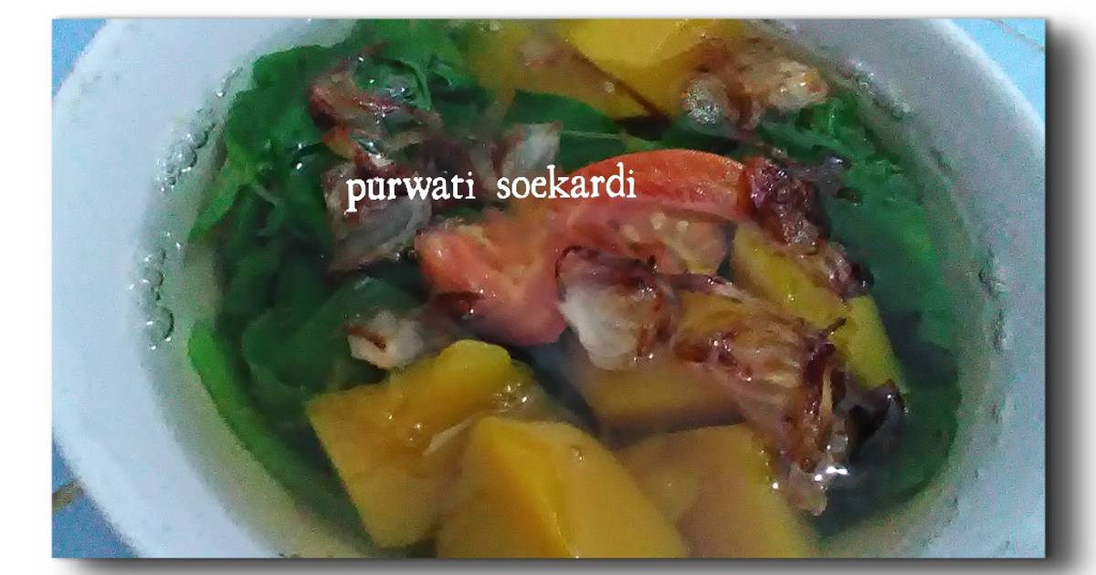 Resep Bening Bayam Labu Parang Oleh Purwati Soekardi Cookpad