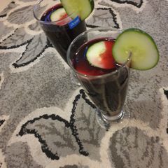 A picture of Chilled zobo.