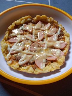 Foto resep Pizza Bolognaise Roti Tawar (Snack MPASI 12 bulan +)