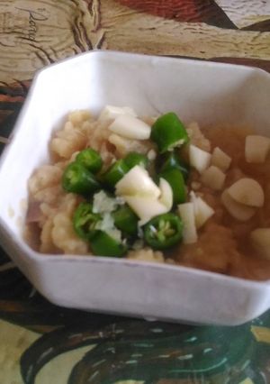 A picture of Suran ki chutney.