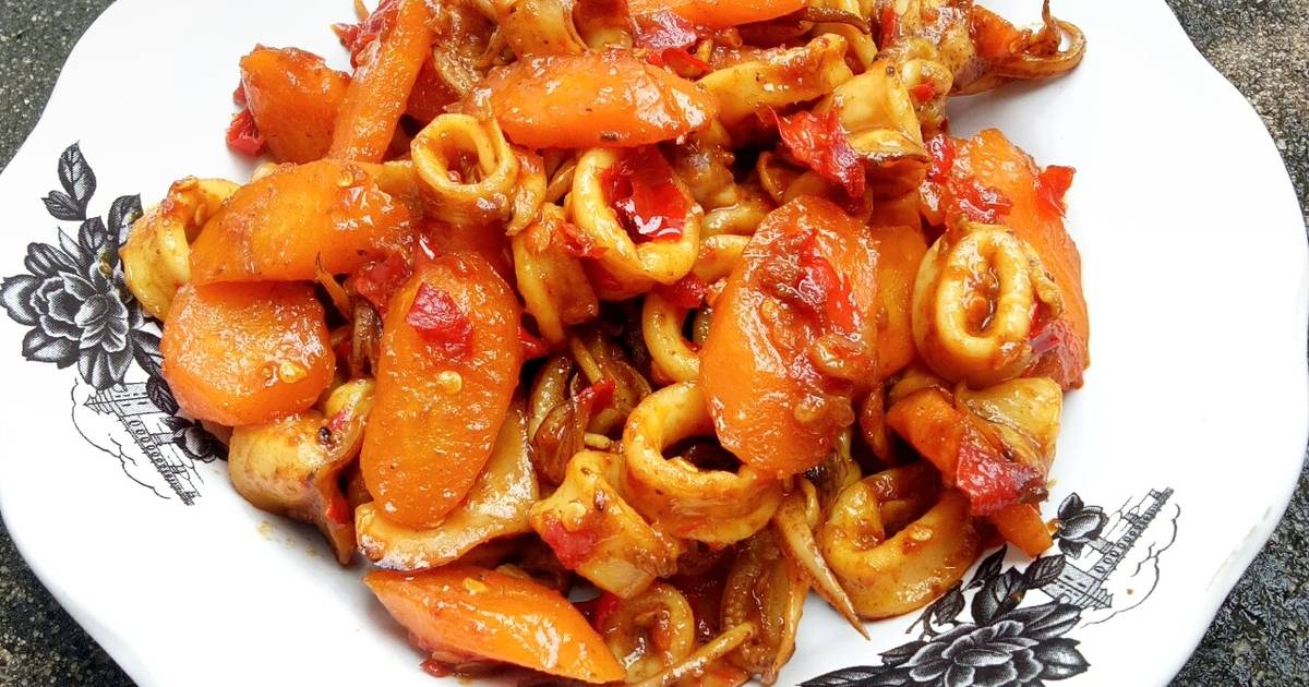 Resep Cumi Wortel Spicy Oleh Indirapupu Cookpad