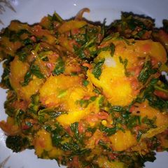 A picture of Sweet potato vegetable pottage.