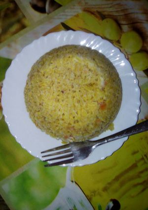 صورة لوصفة ارز بالكركم