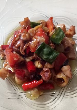 Foto resep Cumi asin cabe ijo