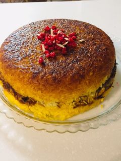 عکسی از دستور ته چين مرغ