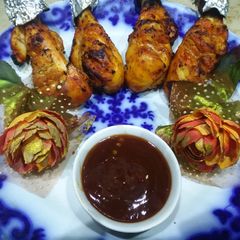 Tikka bite 🍗🍗 A picture of Tikka bite 🍗🍗.