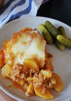 Görög rakott krumpli recept fotója