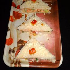 A picture of Veg mayonnaise sandwich.