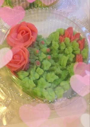 Hình của món Xôi hoa đậu.