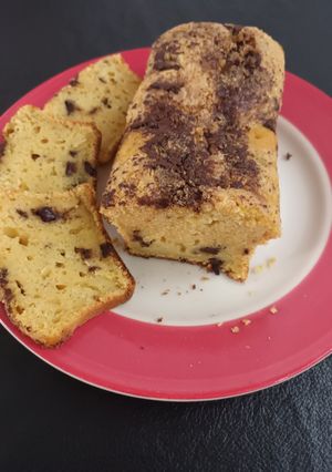 Una foto de Budín de Mandarina y Chocolate🍊🍫