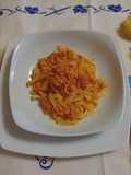 Tagliatelle al ragù di pesce