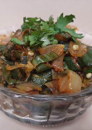 A picture of Masala Bhindi.