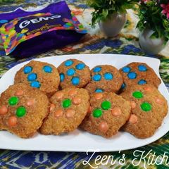 A picture of Saffron and Cadbury Gems Cookies.