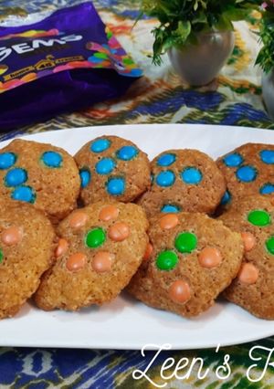 A picture of Saffron and Cadbury Gems Cookies.