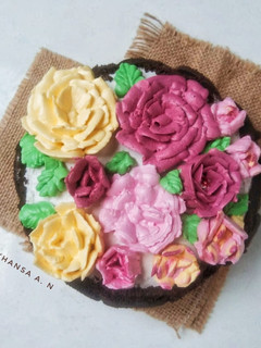 Foto resep Sponge Cake Buttercream Flower